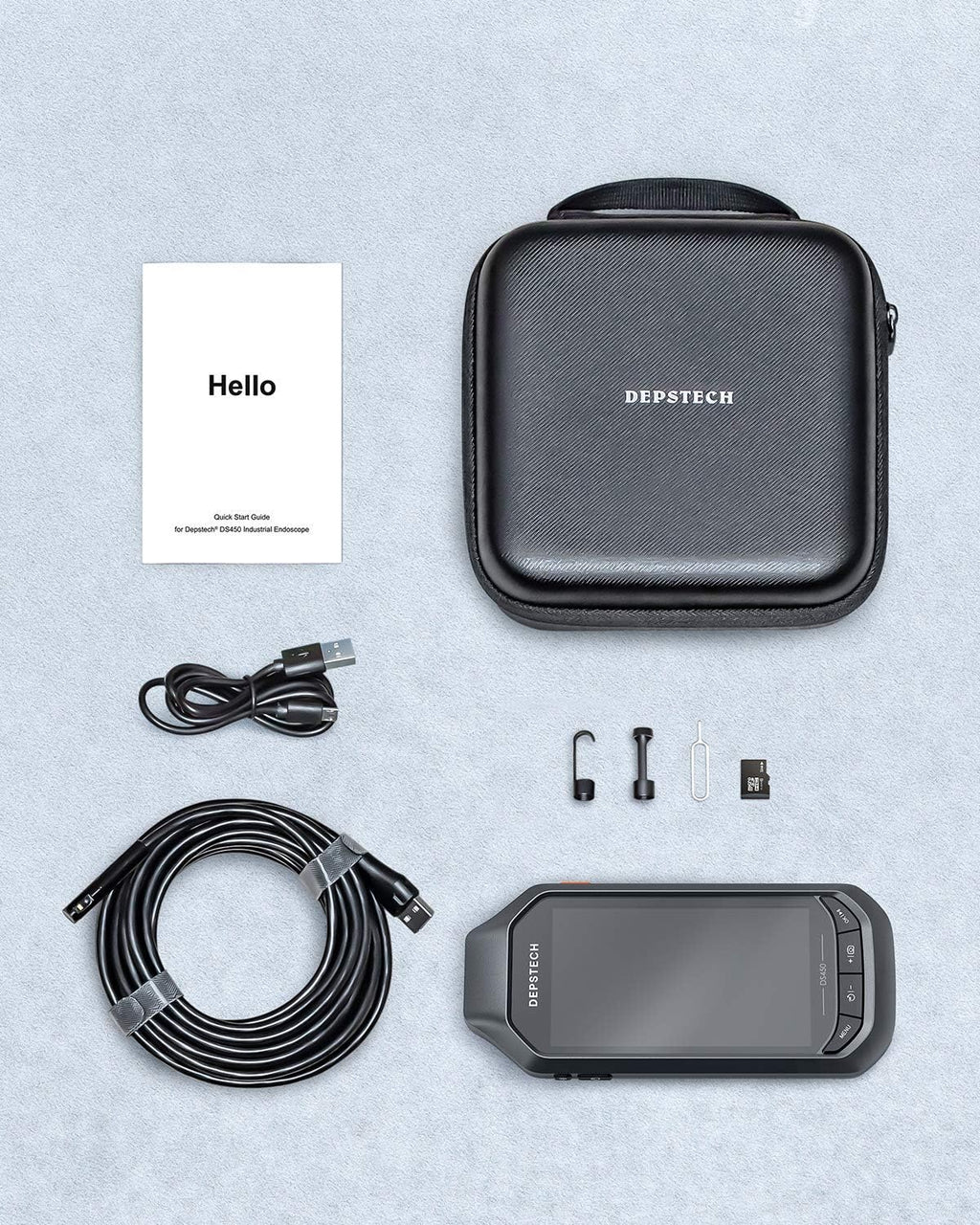 4.5 IPS Screen 1080P HD Dual Lens Borescope Camera I984