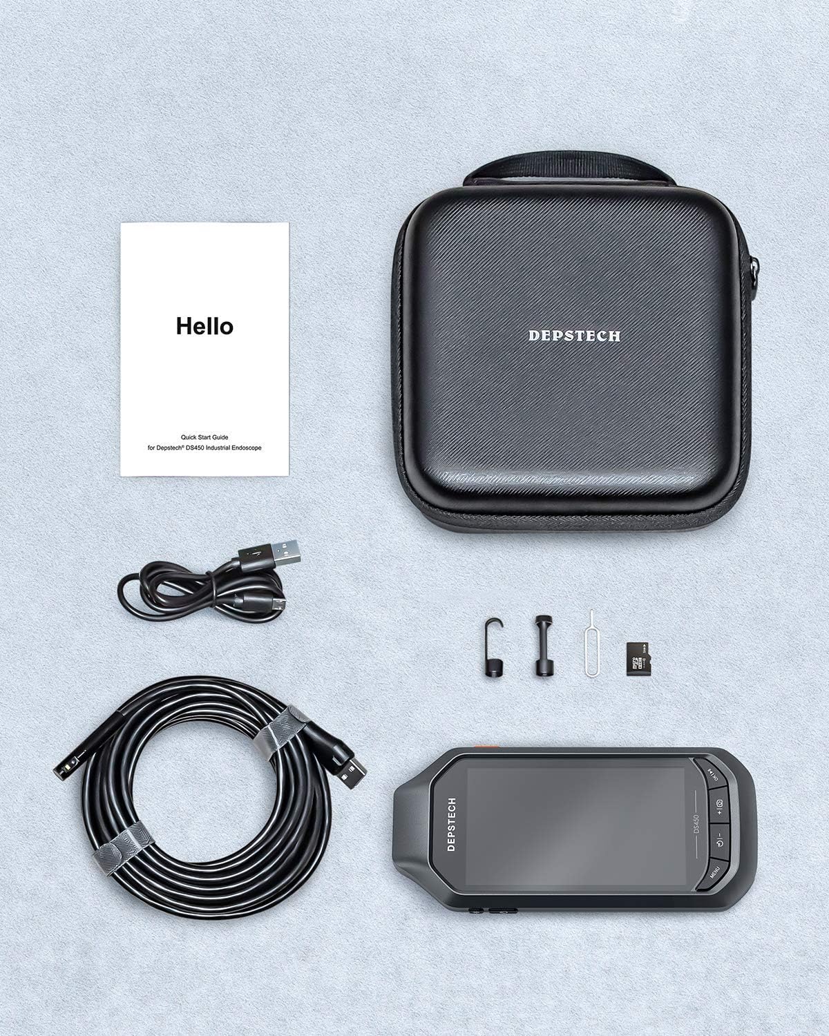 4.5 IPS Screen 1080P HD Dual Lens Borescope Camera I984