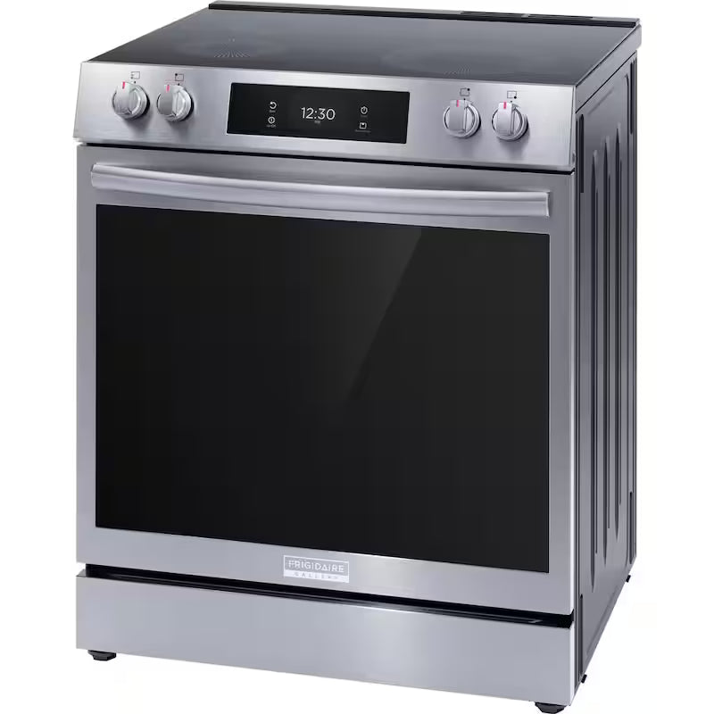 30 in. 6.2 cu.ft. 5 Element Slide-In Electric Range with Convection and Air Fry Stainless Steel U2739
