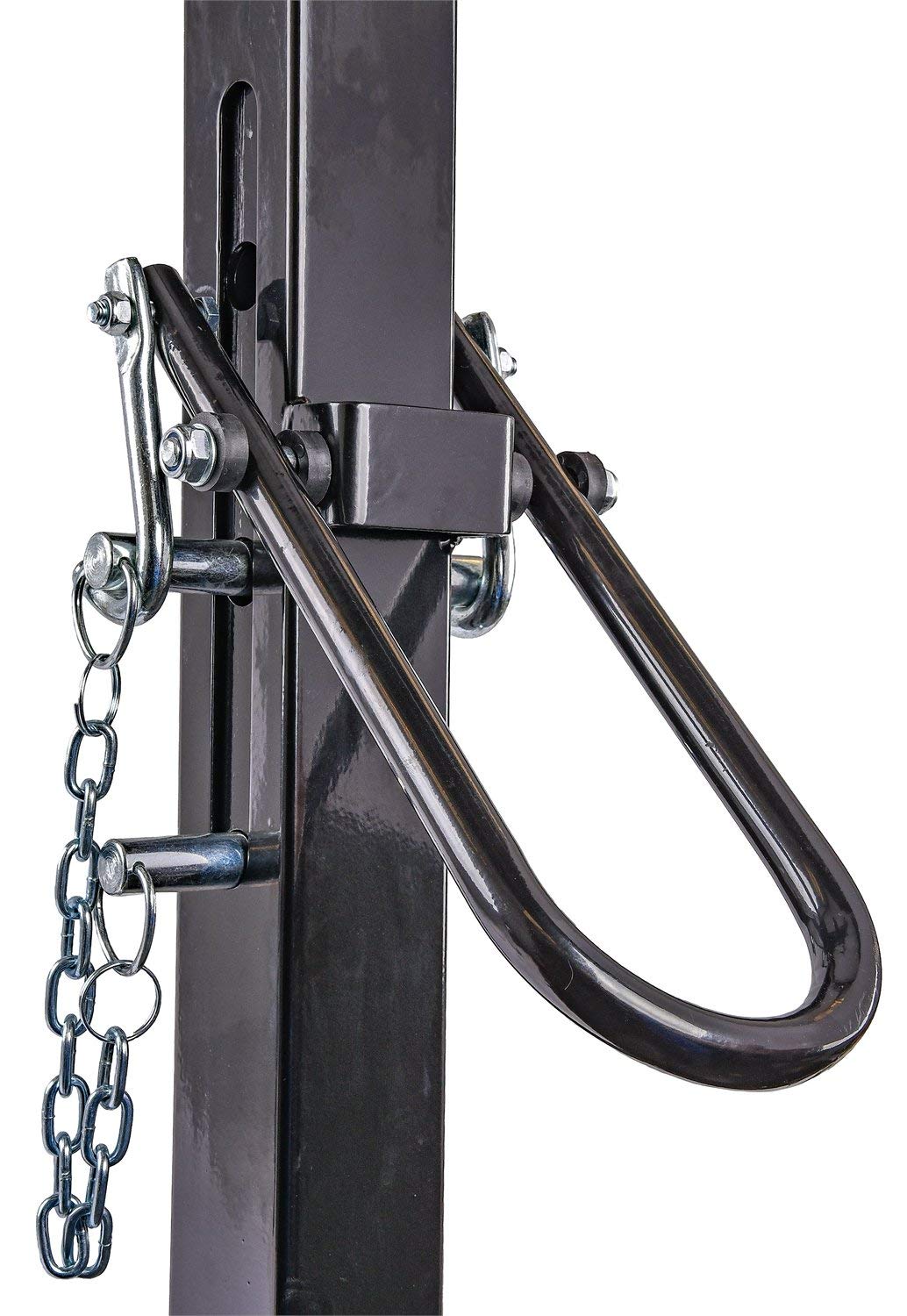 Adjustable Height Gantry Crane 1-Ton Capacity Black Powder Coated Steel F907