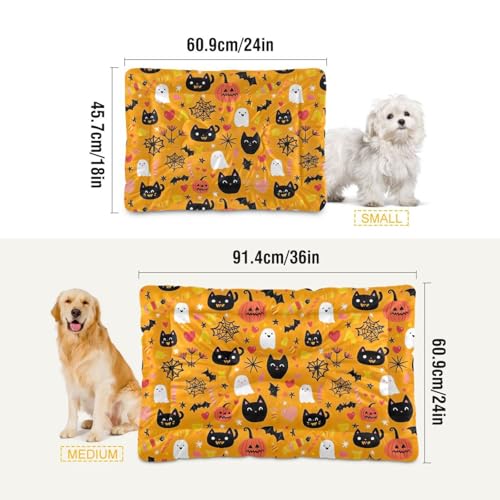 Soft Machine Washable Dog Bed Mat with Anti-Slip Bottom R4494