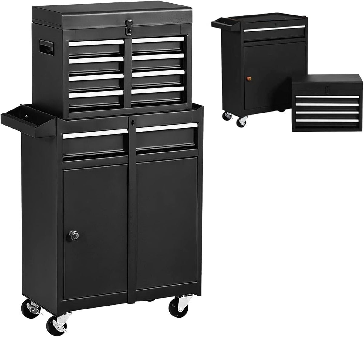 5 Drawer Rolling Tool Chest with 4 Wheels and 2 Lock V723528