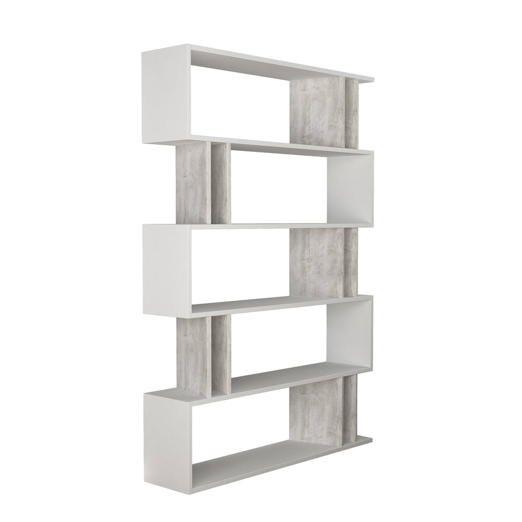 Modern Bookcase Light Mocha Dark Brown P478895