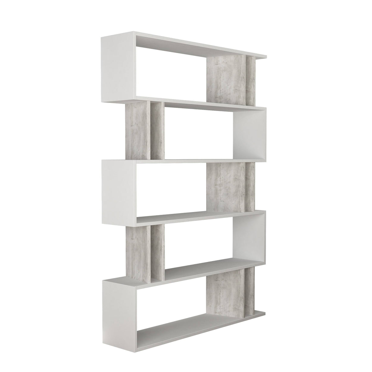 Modern Bookcase Light Mocha Dark Brown P478895