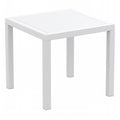 White Square Dining Set with 4 Chairs E381602