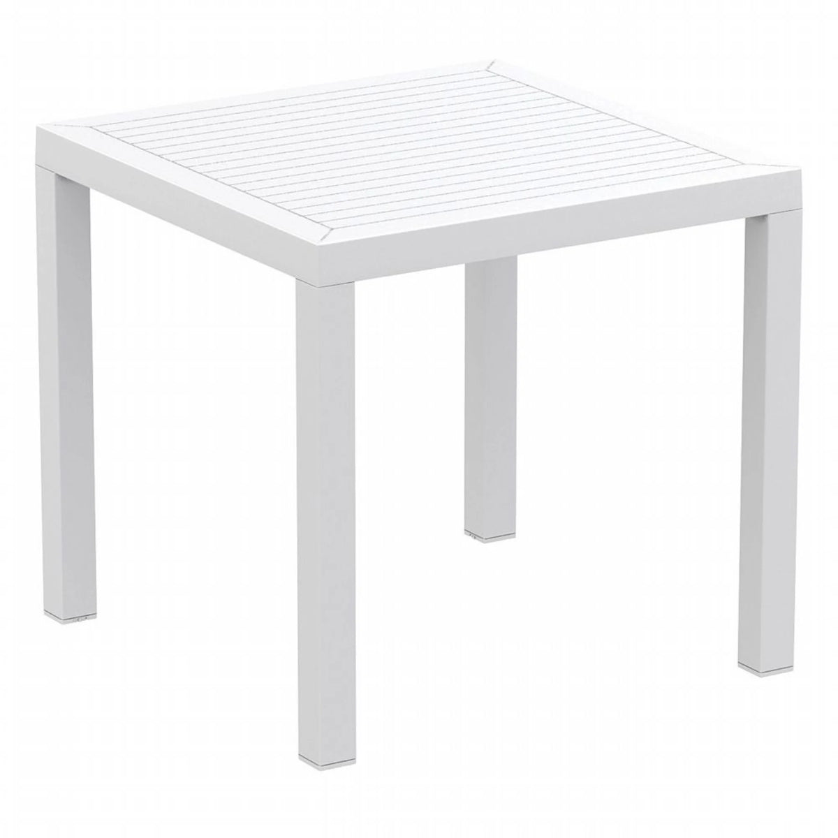 White Square Dining Set with 4 Chairs E381602