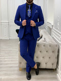 Royal Blue 3 Piece Slim Fit Suit L788