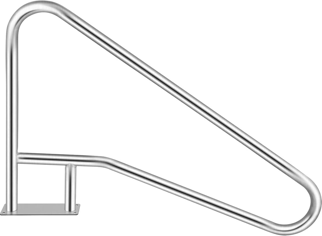 55x32 Stainless Steel Pool Handrail with Grip Cover N45244