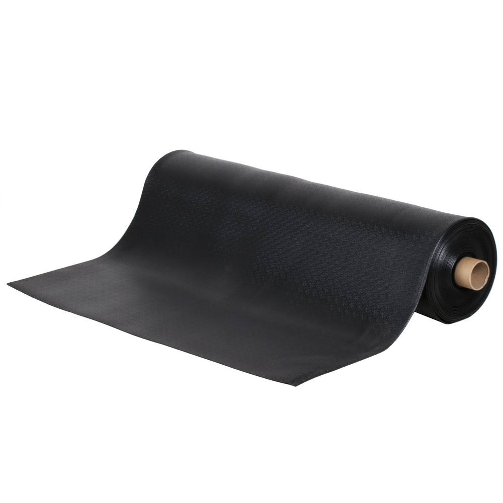 Black Vinyl Carpet Protection Runner Mat, 60 ft Roll C2180