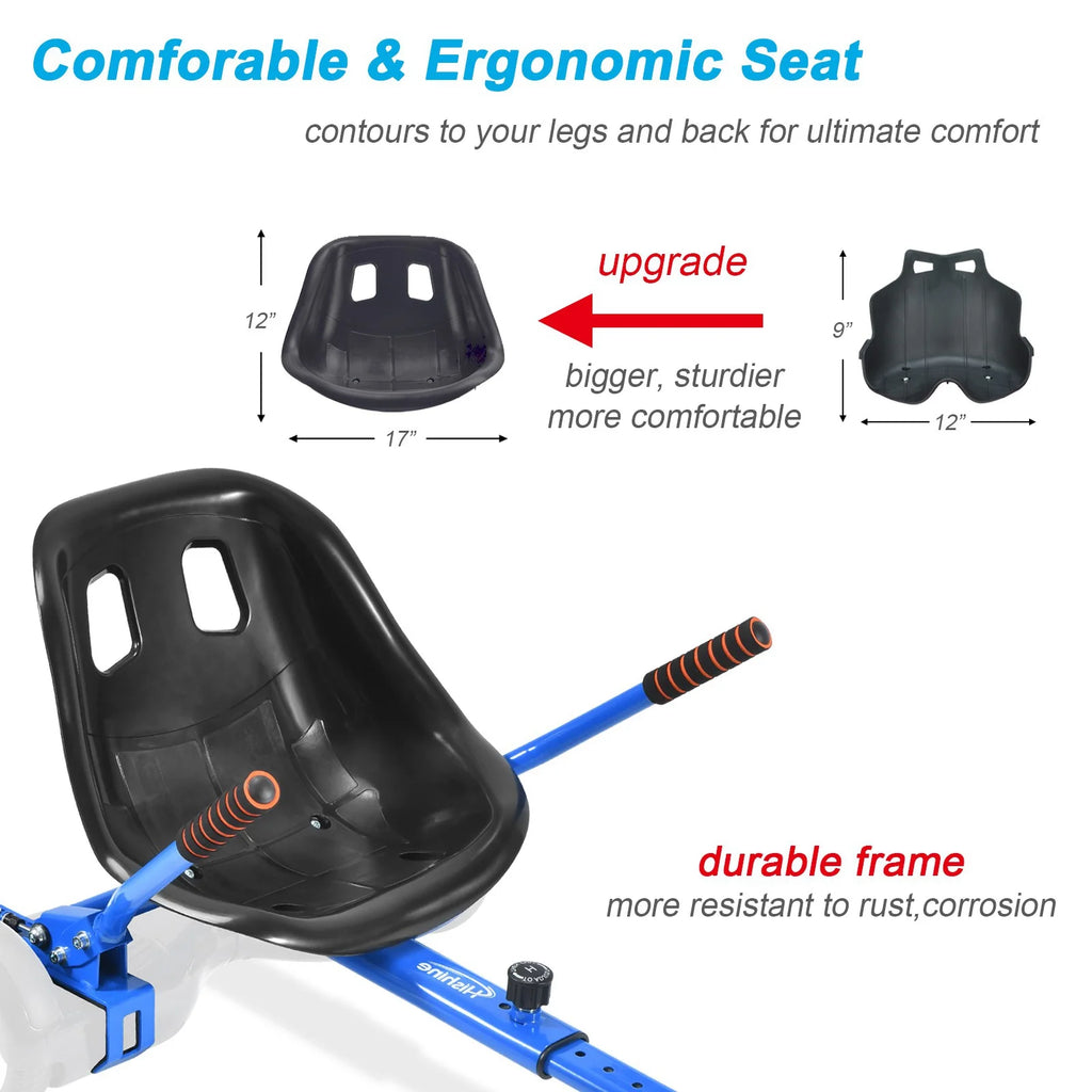 Blue Hoverboard Go Kart Seat Attachment A8000