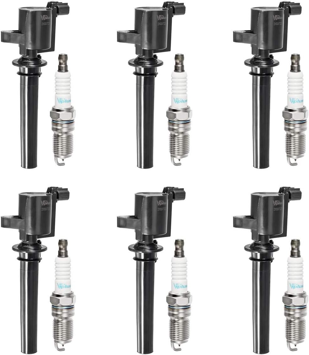 Set of 6 Ignition Coils & 2 Spark Plugs for 3.0L V6 B971143