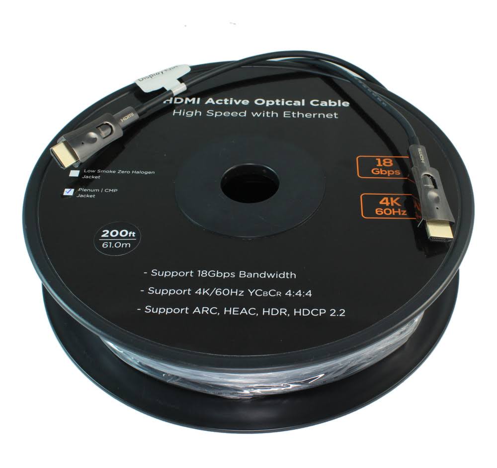 High Speed HDMI Fiber Optic Cable 200 Feet Q61518