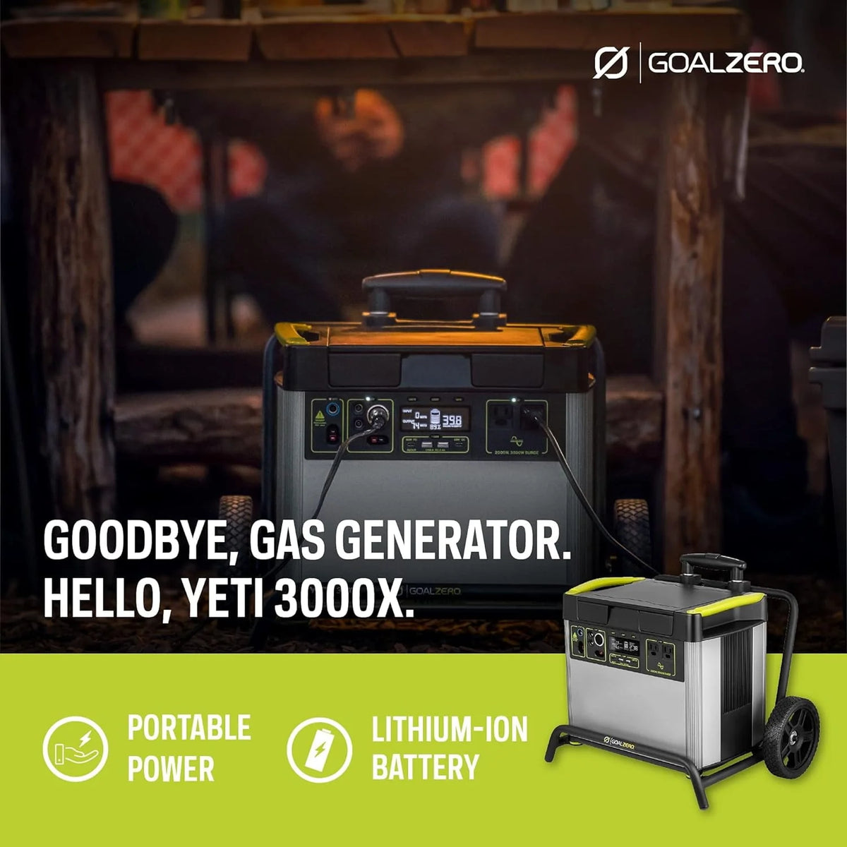 Portable Power Station 3032Wh Lithium Battery Generator 2000 Watt D5012