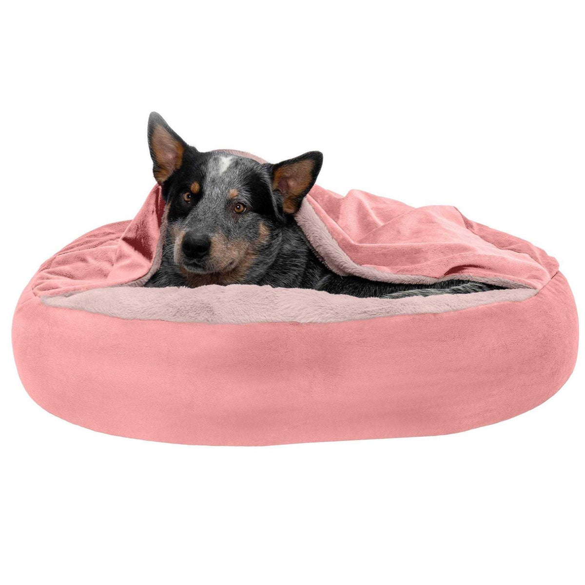 Faux Fur Hooded Donut Bed Z372034