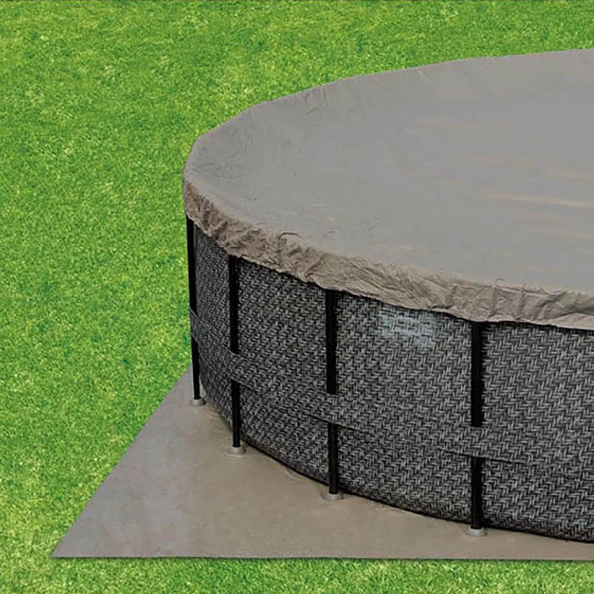 20ft x 48in Above Ground Frame Swimming Pool Set with Pump B363