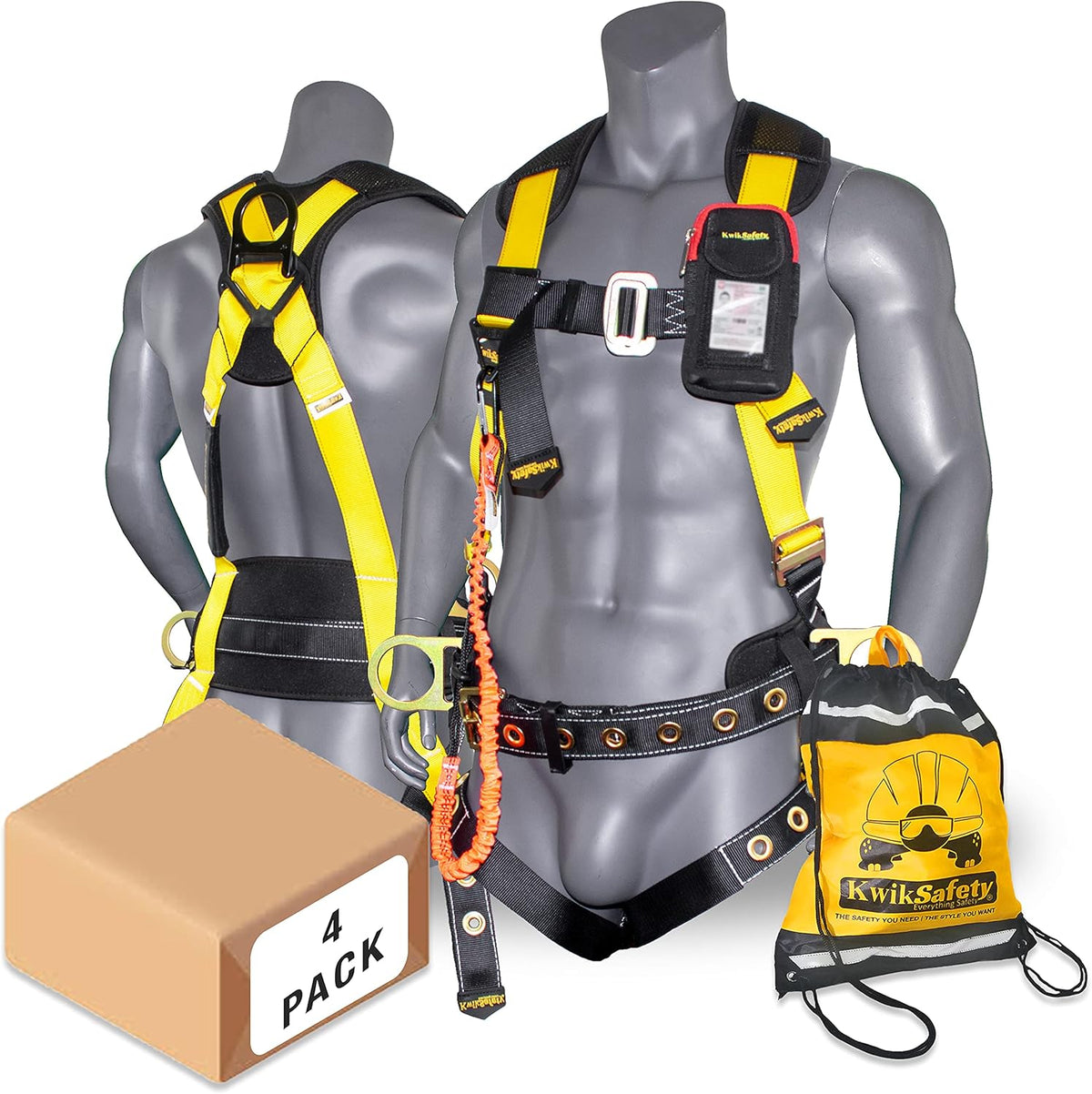 Safety Harness 3 D-Ring with Back Support K50561