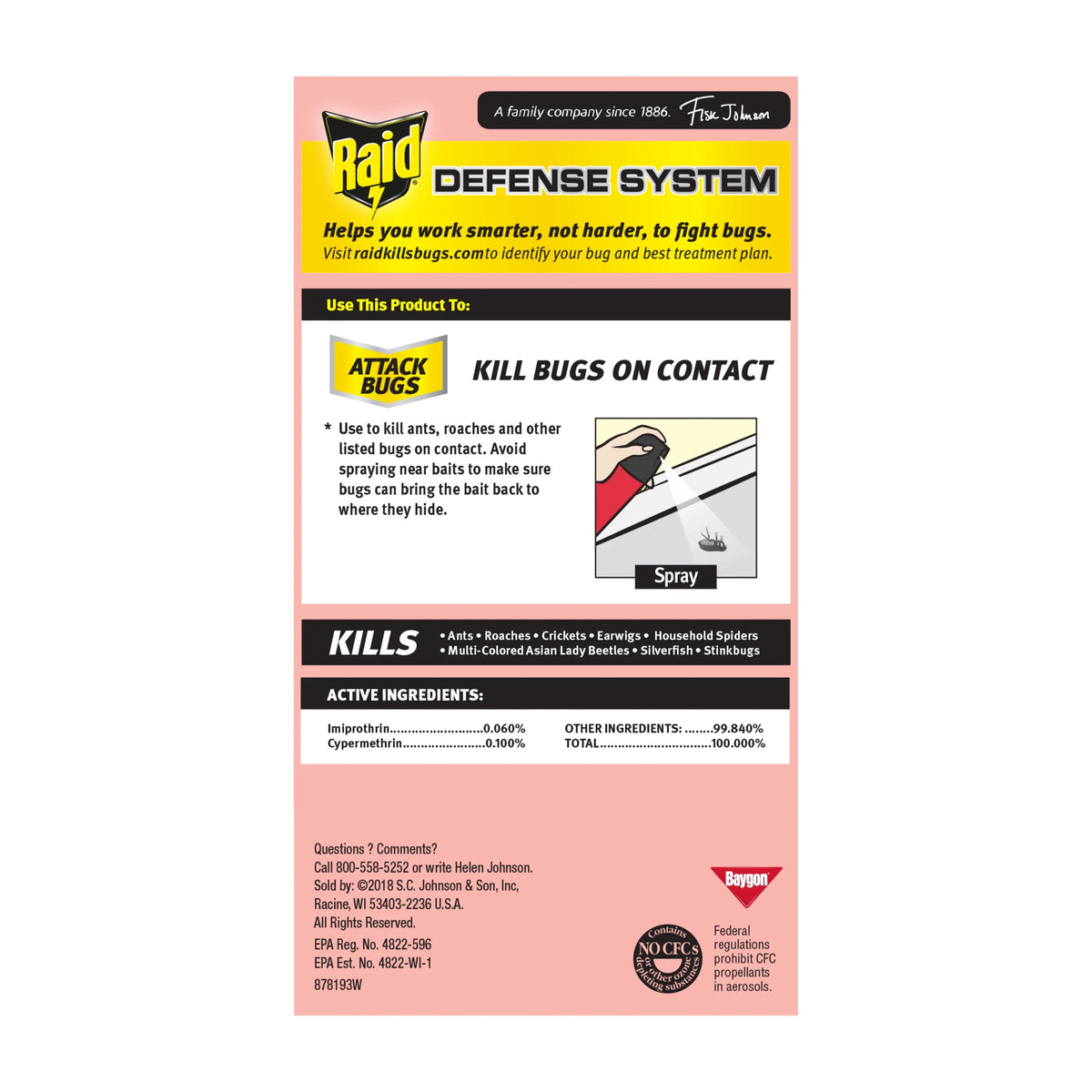 Fragrance-Free Ant & Roach Killer 17.5 fl oz 2 ct S29061