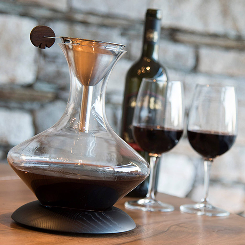 Decanter Set with Ashwood Base D21533