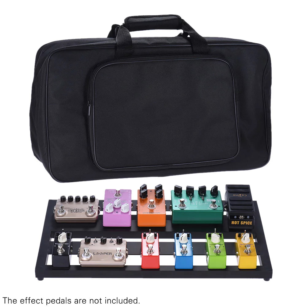 Portable Aluminum Alloy Guitar Effect Pedal Board with Carrying Bag U5709