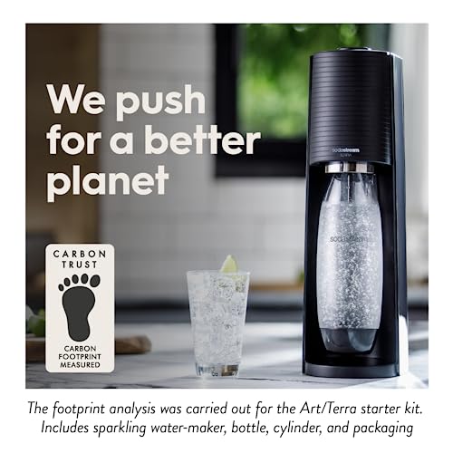 White Sparkling Water Maker with 1L BPA-Free Water Bottle U893