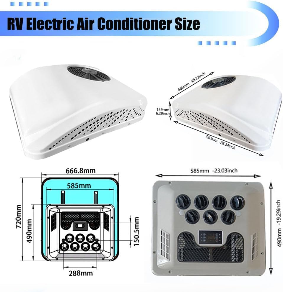 24V Heating Cooling RV Air Conditioner M303239