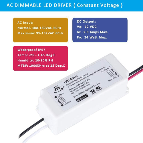 12V 24W Dimmable LED Driver IP67 Waterproof T732291