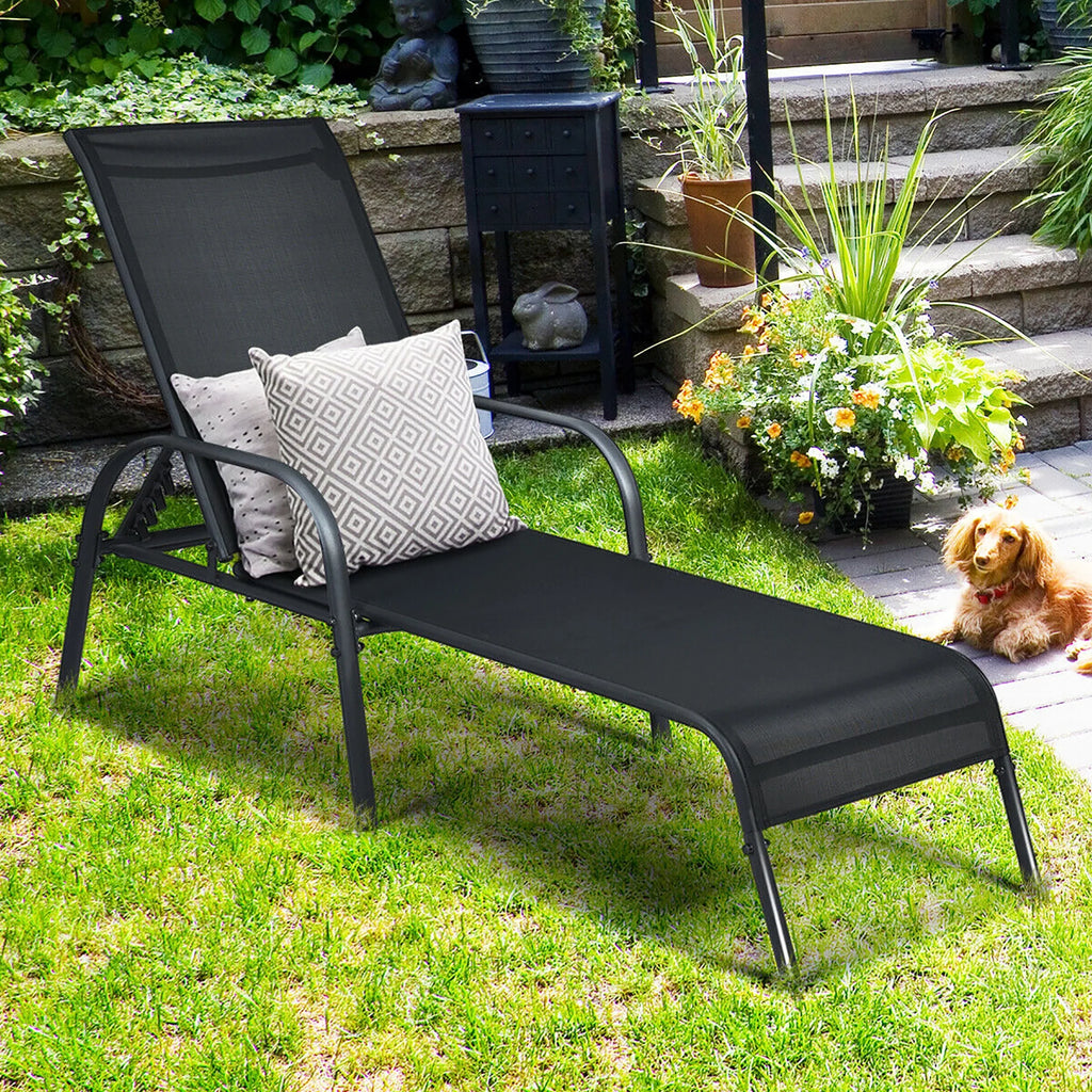 Adjustable Pool Chaise Lounge Chair Q1016