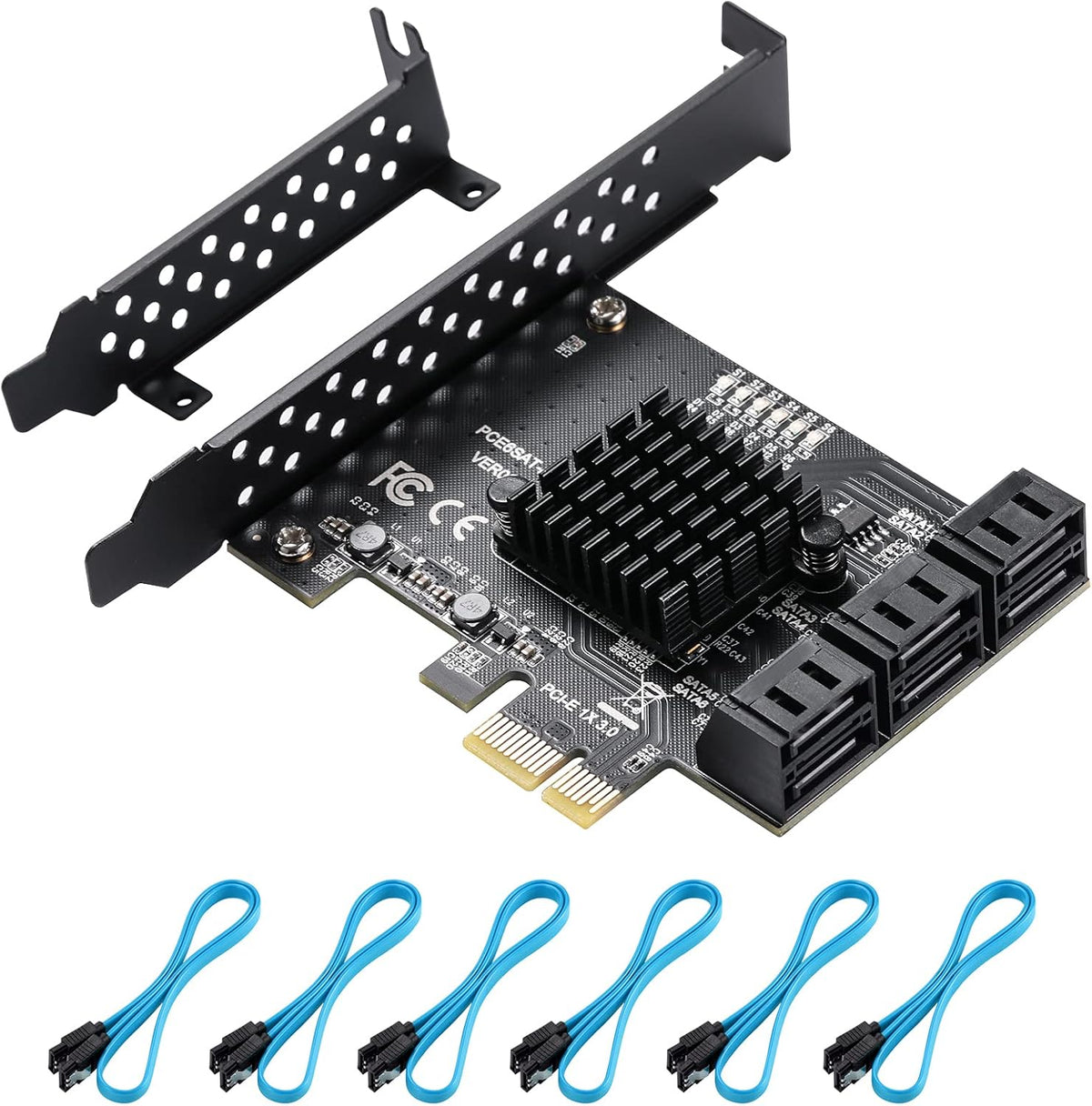 PCIE 16X SATA Card 24 Ports, 6 Gbit/s SATA 3.0 PCIe Card M903249