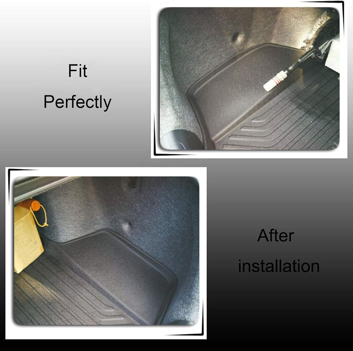 Cargo Liner Trunk Mat Black Pack of 2 L441