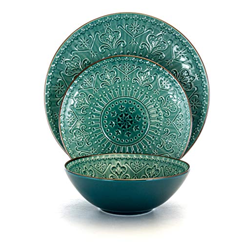 16 Piece Stoneware Dinnerware Dish Set O441