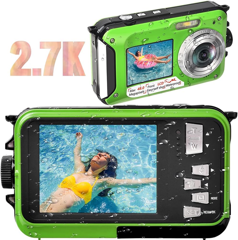 48MP 2.7K Underwater Camera Yellow L94449