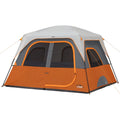 6-Person Cabin Camping Tent Orange Z4189