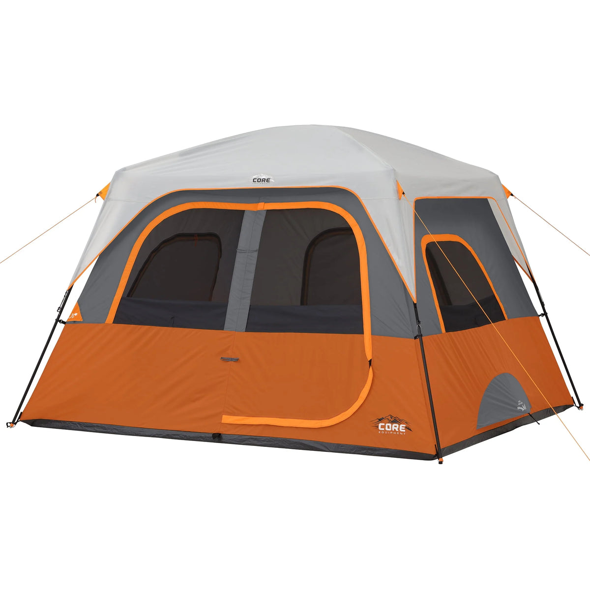 6-Person Cabin Camping Tent Orange Z4189