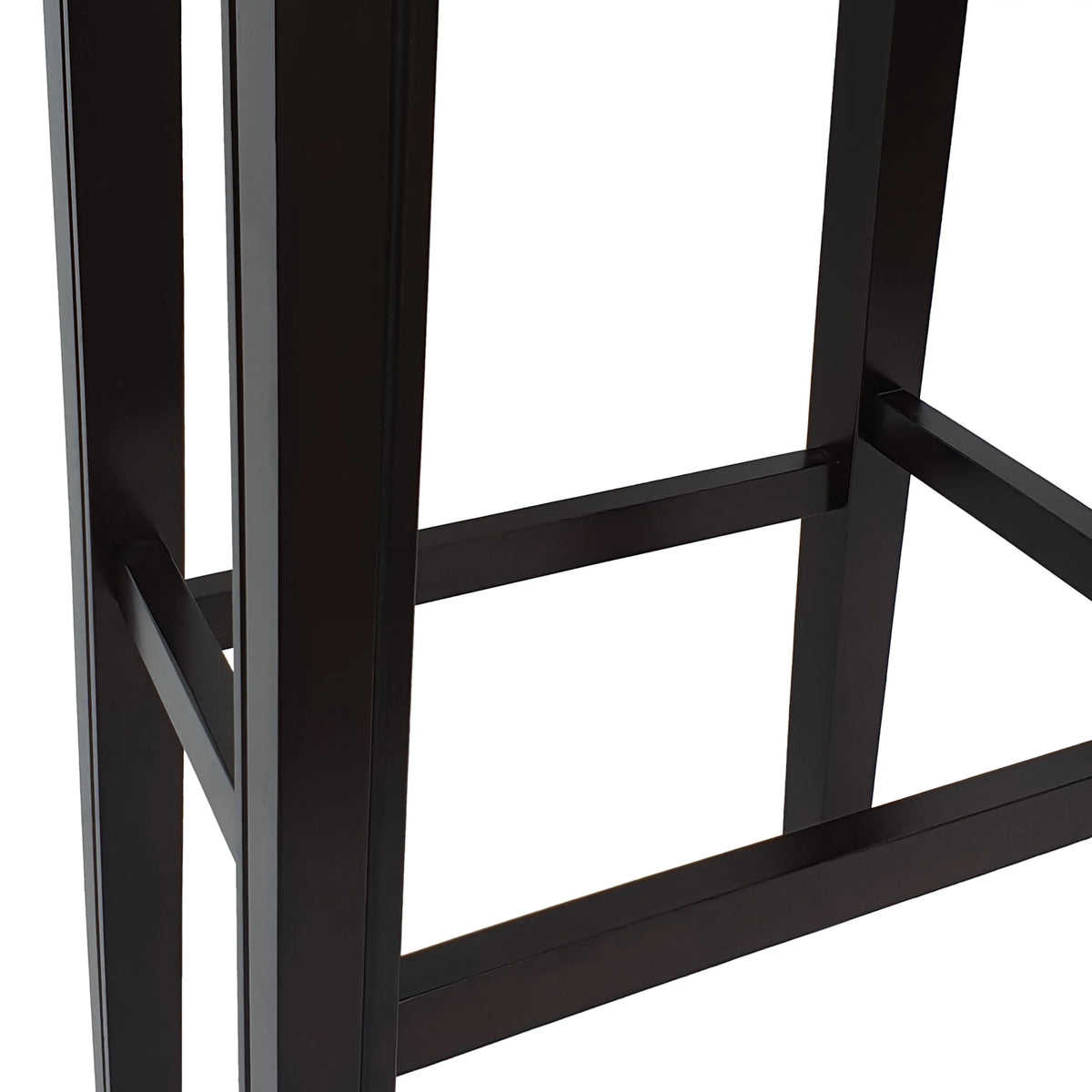 Gray and Cappuccino Brown Upholstered 30 Inch Backless Barstool Set of 2 T815308