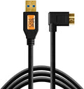 USB 3.0 to Micro-B Right Angle Cable, 15' (4.6m), High-Visibility Orange C811951