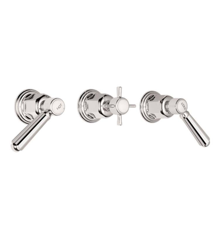 French Gold 3 Handle Tub and Shower Trim V345