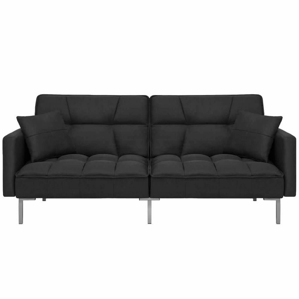 Fabric Convertible Sofa Gray L8634