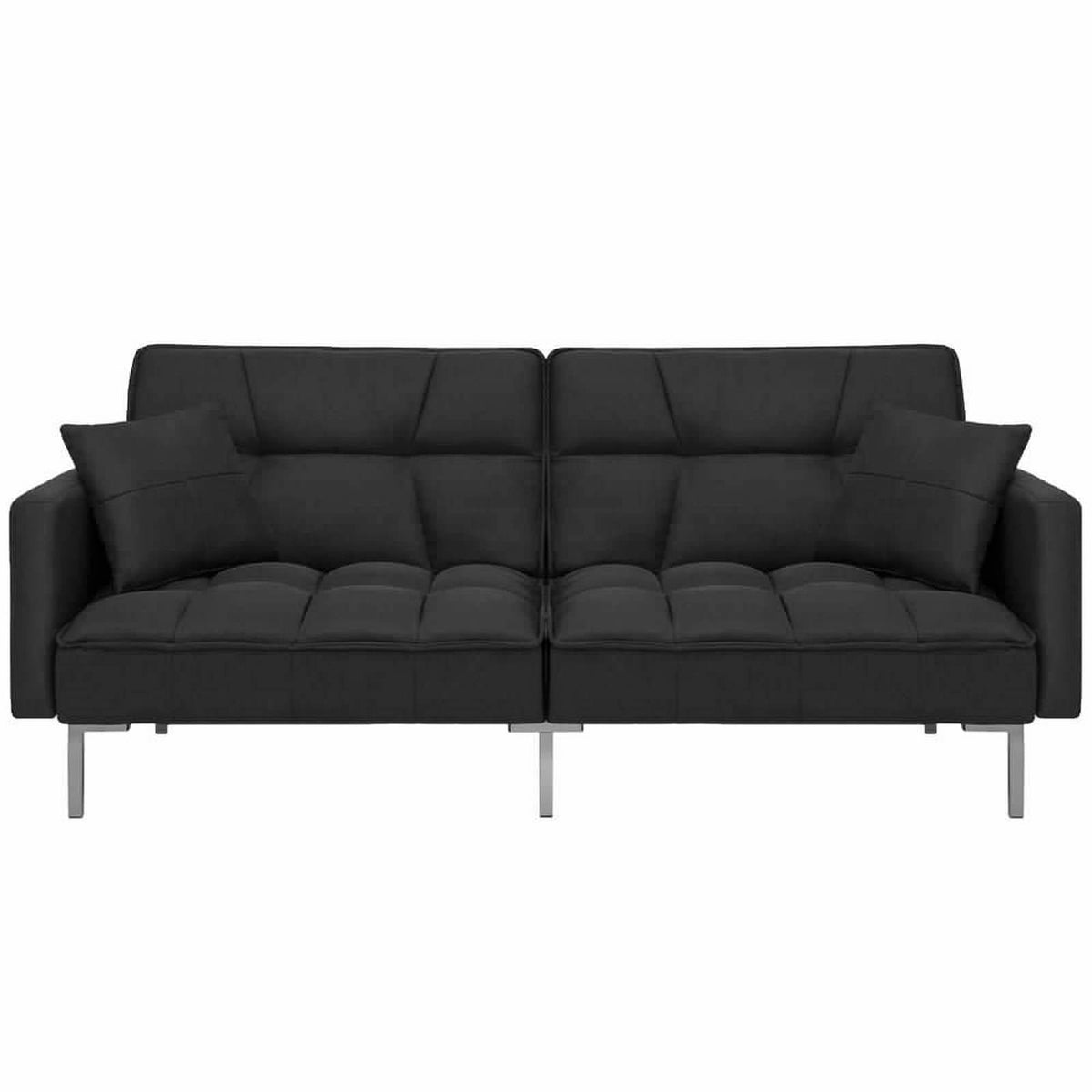 Fabric Convertible Sofa Gray L8634