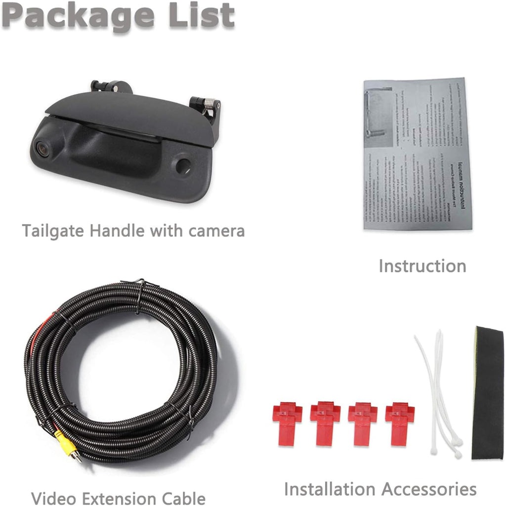 Tailgate Handle Backup Rear View Camera B22534