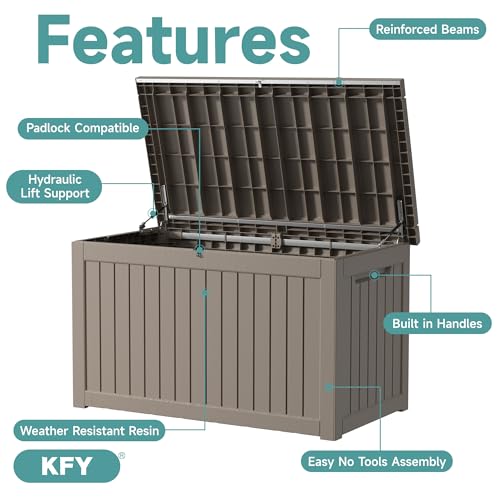 30 Gallon Waterproof Resin Deck Box P711