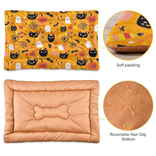 Soft Machine Washable Dog Bed Mat with Anti-Slip Bottom R4494