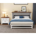2 Pieces Queen Murphy Bed and Nightstand J72188