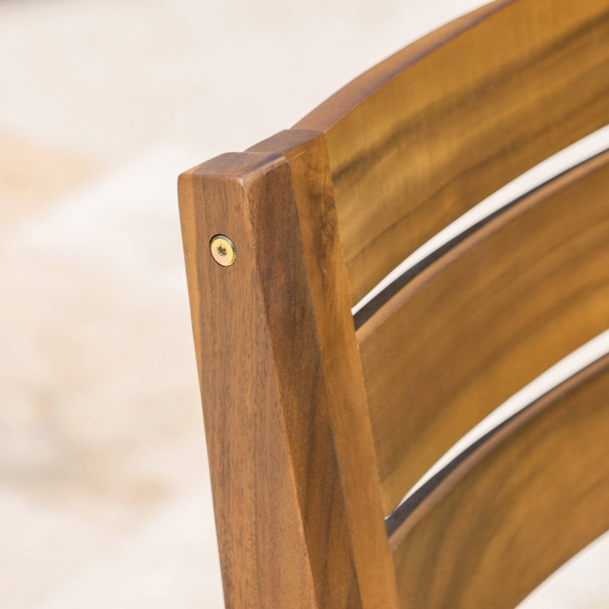 Acacia Wood Dining Chair Set of 2 L617