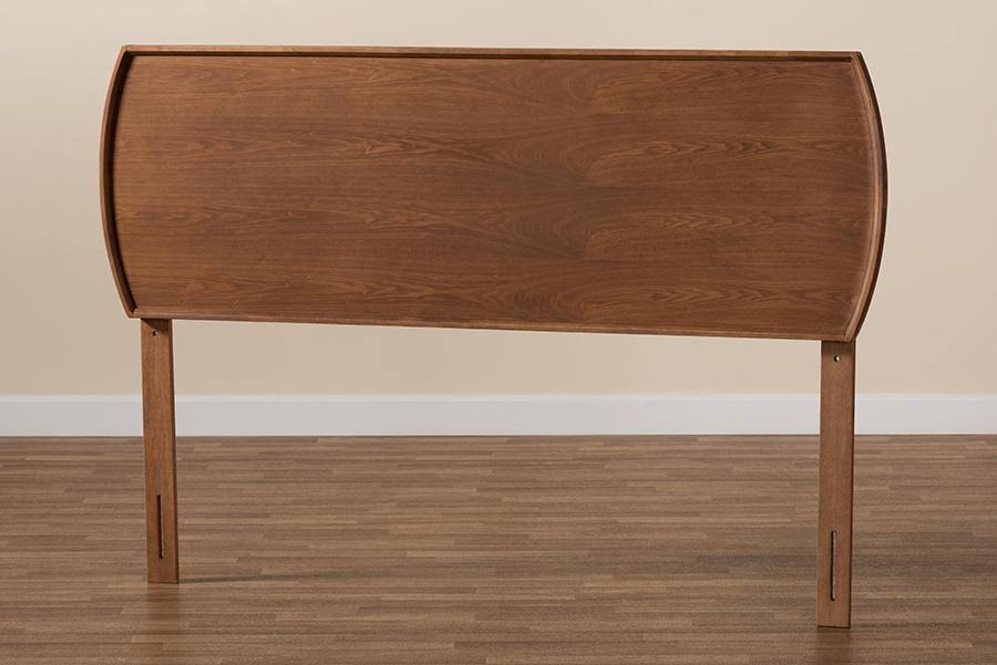 King Size Ash Walnut Finished Wood Headboard O479