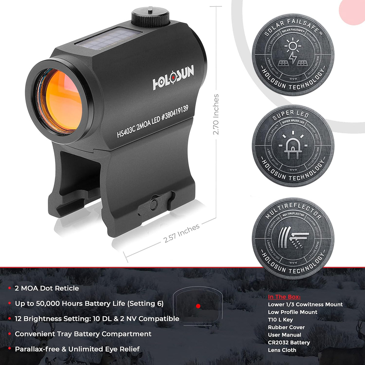 2 MOA Red Dot Sight S703999