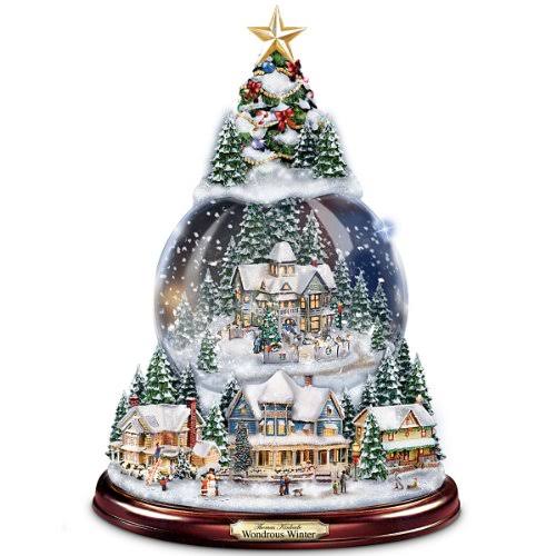 Musical Tabletop Christmas Tree with Snowglobe N76462