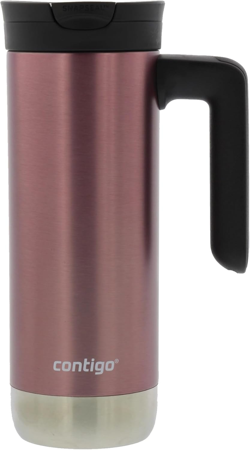 20 oz Insulated Stainless Steel Travel Mug with Handle R248185