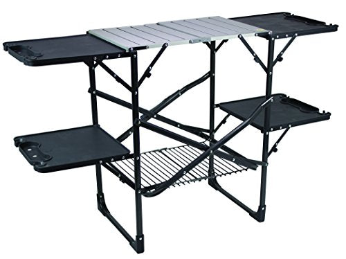 Portable Folding Cook Station with Heat Resistant Tabletop O57246