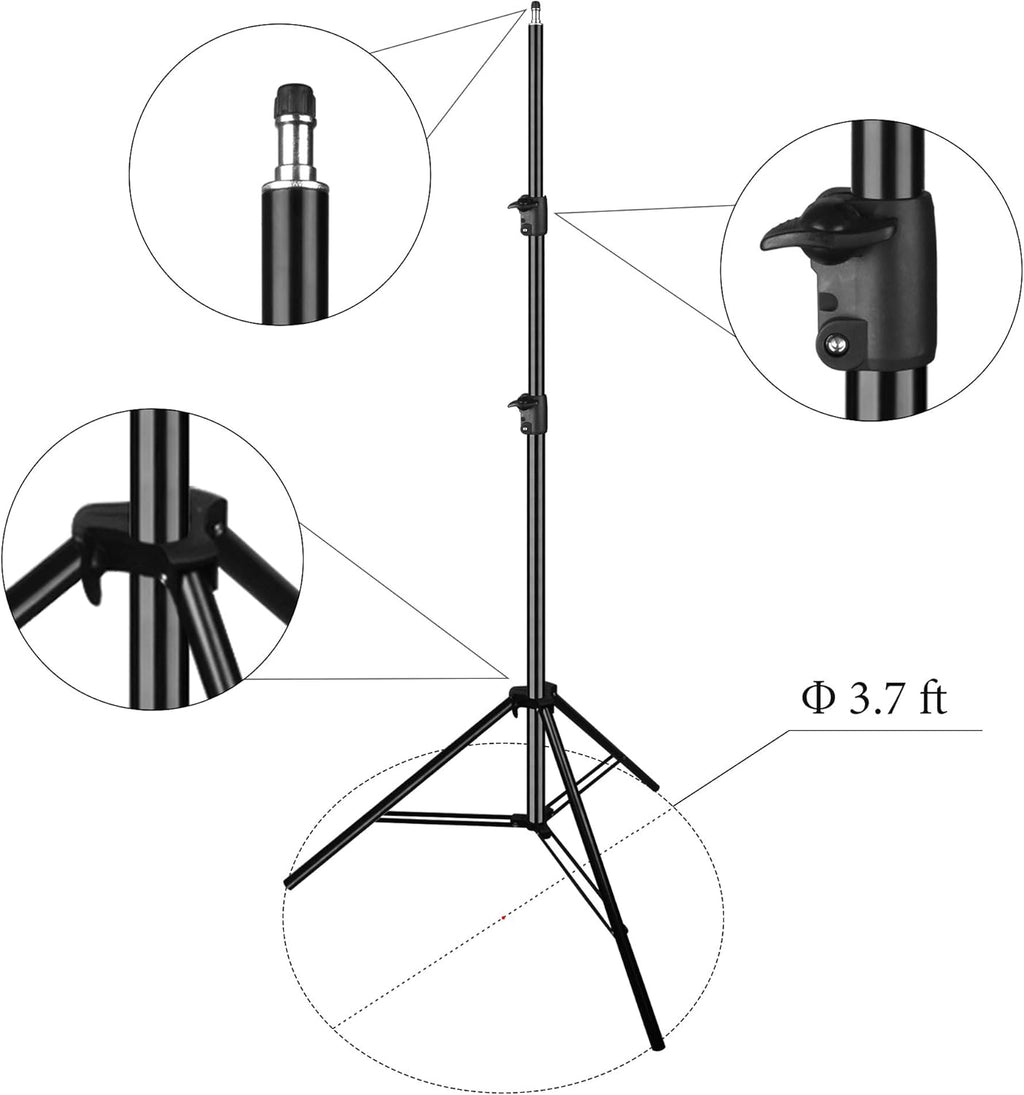10 x 10 ft Heavy Duty Adjustable Backdrop Support System Kit with Carry Bag I22322