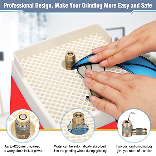 110V 65W Portable Stained Glass Grinder Kit with Diamond Grinder Bit A976